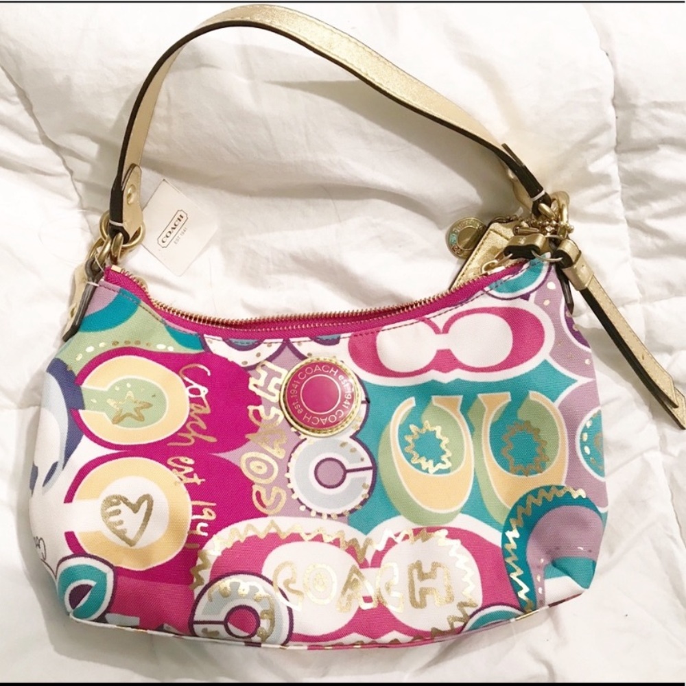 ✨NEVER USED✨ Colorful Authentic Coach Purse